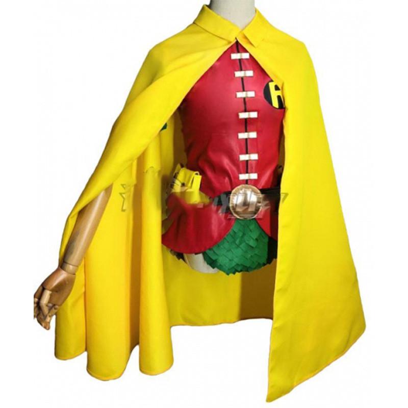 Teen Titans Robin Cosplay Costume With Polyester Blend For Halloween Stage Performance Adults