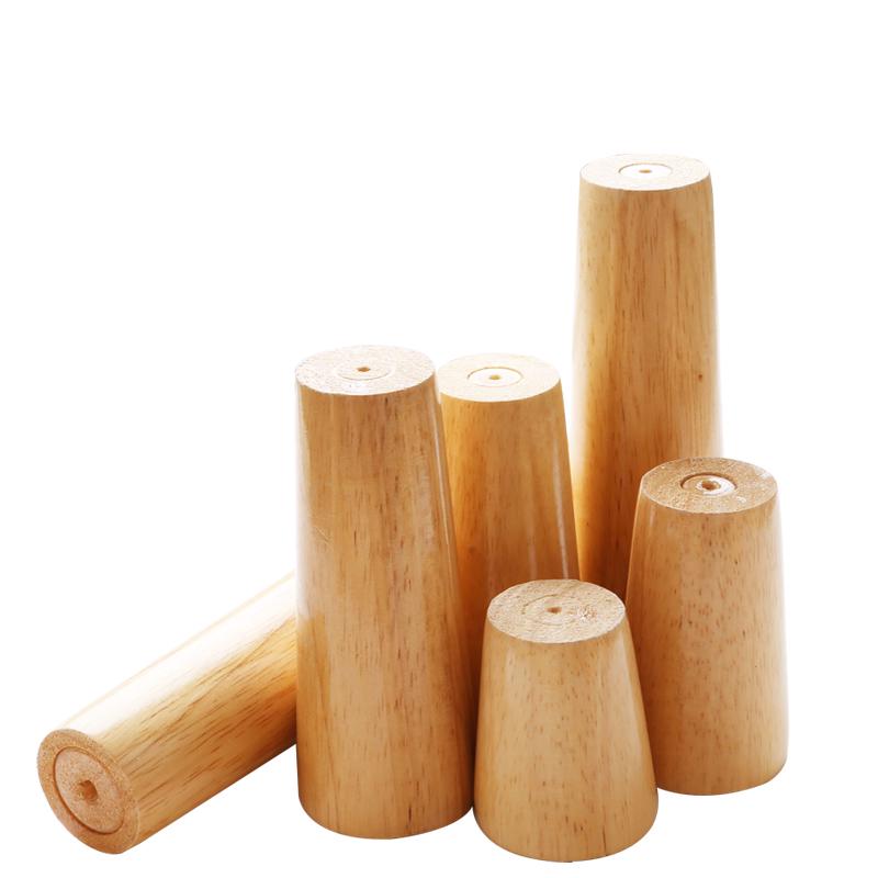 Solid Wood Furniture Legs: Cabinet, TV Stand, Coffee Table & Bedside Table Legs in New Chinese Style Straight legs-8cm (4 pcs)