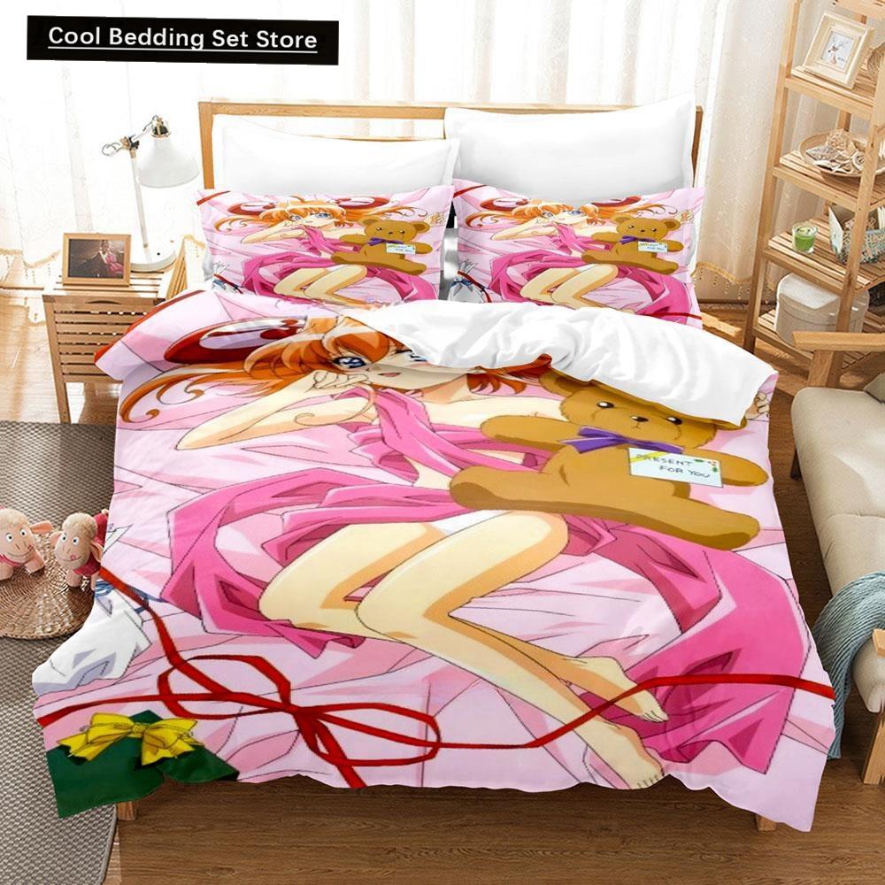 3D Printing Anime Kawaii Girls Rizelmine Bedding Set Single Twin Full Queen King Size Bed Set Adult Kid Bedroom Duvet Cover Sets