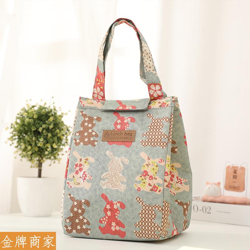 Lunch Bag Multicolor Cooler Bag Women Waterproof Hand Pack Thermal Breakfast Box Portable Picnic Travel Food Lunch Bags Lonchera