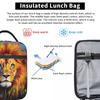 Colorful Lion Print Insulated Lunch Bag for Women Children Leakproof Food Boxes Thermal Lunch Box Tote
