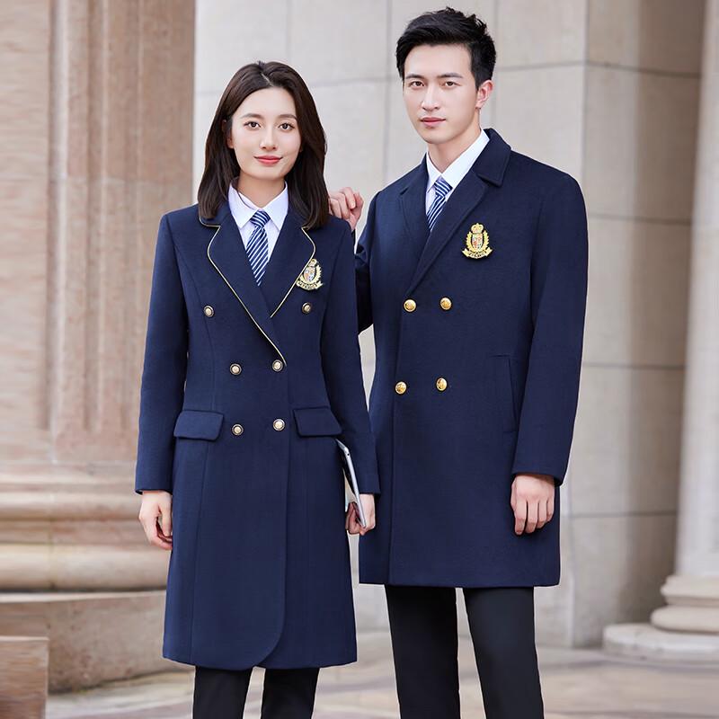 Tluoman Double-Breasted Padded Wool Blend Overcoat