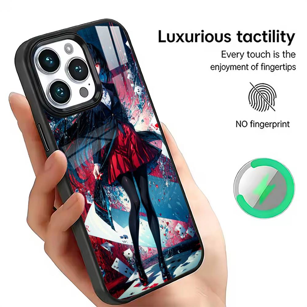 

Kakegurui Yumeko Jabami Phone Case For iPhone17,16,15,14,13,12,11 Plus,Pro Magnetic For Magsafe Wireless Charging iPhone15PRO