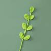 1pc Crochet Leaves Knitted Eucalyptus Leaves Handmade Knitting Plant Artificial Plant for Flower Vase Home Decor