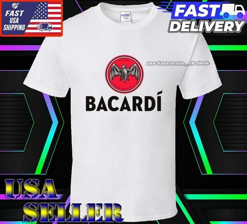 New Shirt Bacardi Rum Logo T-Shirt Funny American Usa Unisex Size S-5XL M