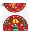 Festive Packaging Seals Christmas Roll Stickers, 8 Patterns Print, Round Holiday Envelope Bulk Seals, Decorative Coated Paper Stickers for Gift