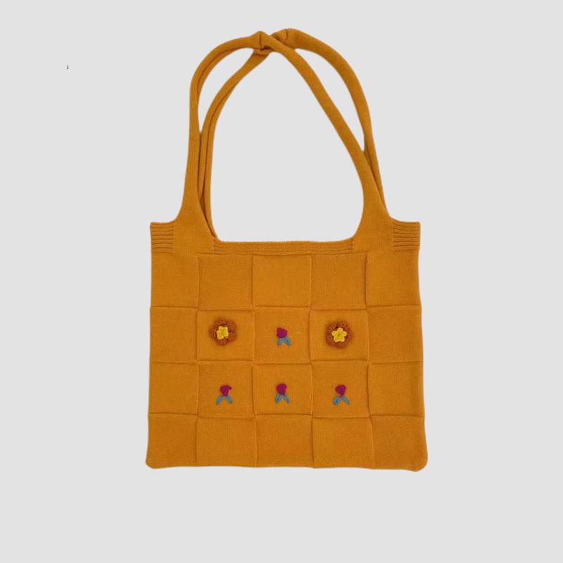 Women's Hand Embroidered Tote Bag Large Capacity Shoulder Bag