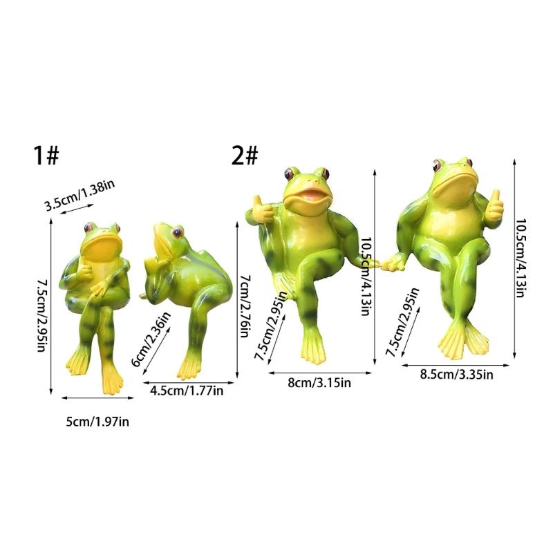 Frogs Figurine Pot Hangers Decorations,Hanging Frogs Figurine Garden Decors