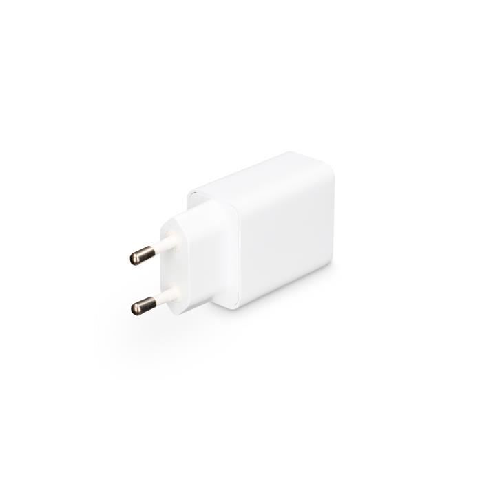 USB-VEGGADAPTER 2,4A HVIT KSIX