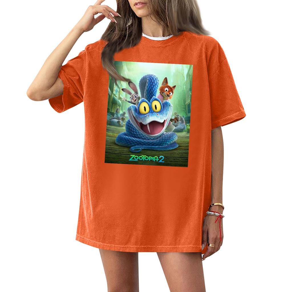 Damen Casual Mode Rundhals Bedrucktes Kurzarm T-Shirt Top