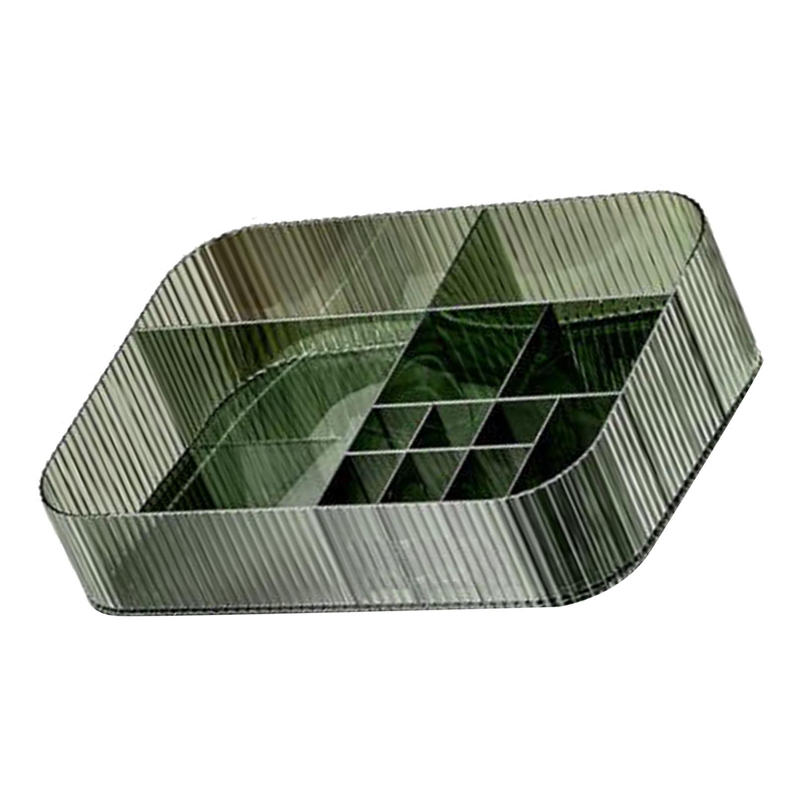 Органайзер для макияжа, многосекционный, из прозрачного акрила, экономящий место, настольный органайзер для косметики для туалетного столика в ванной комнате