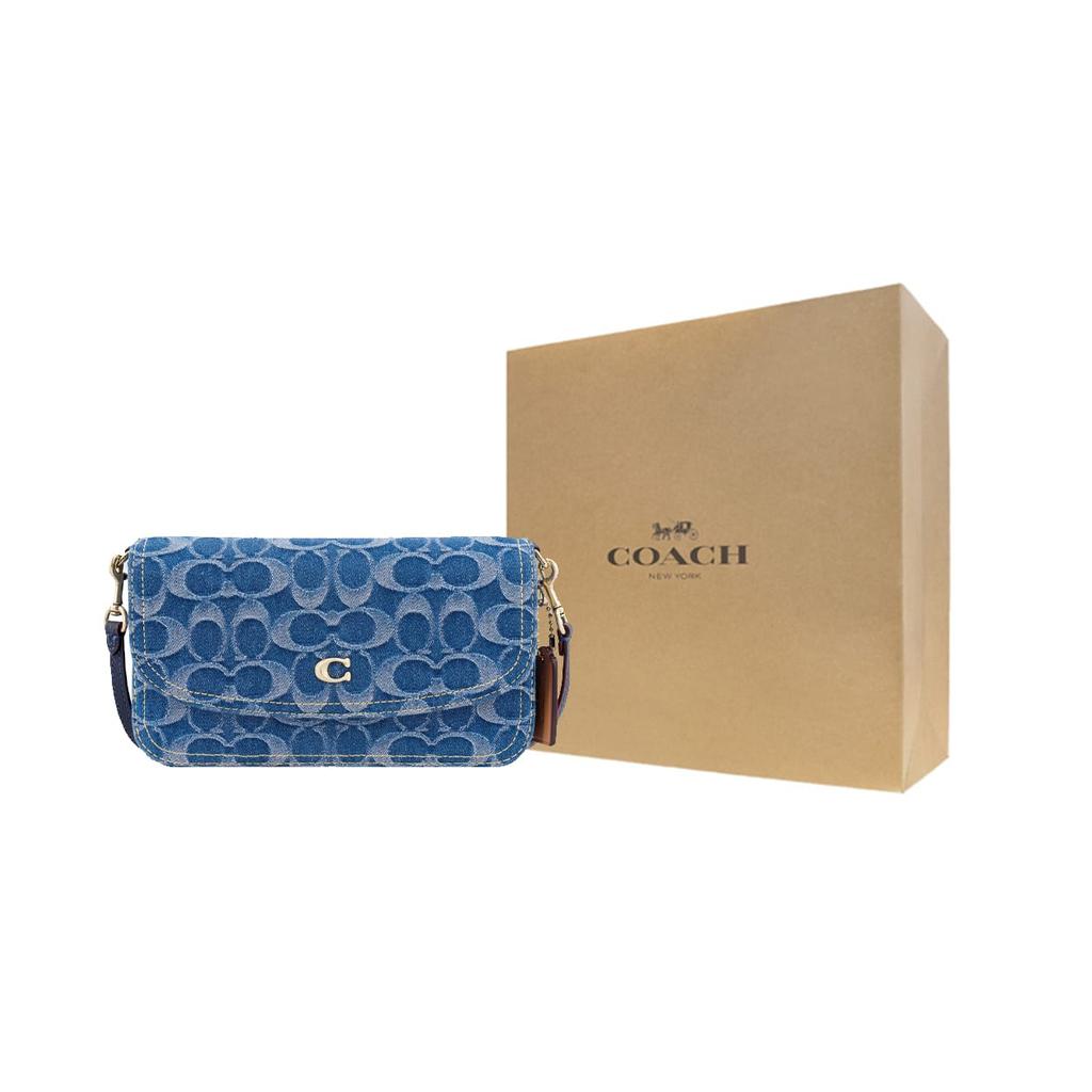 Coach Hayden Denim Fabric Crossbody Bag Women's Denim Blue Monogram CA536-B4UDF