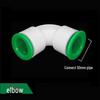 Quick Connect PPR Ball Valve PVC Elbow Tee, No Hot Melt, 4 Points/40 PE Water Pipe Fittings.