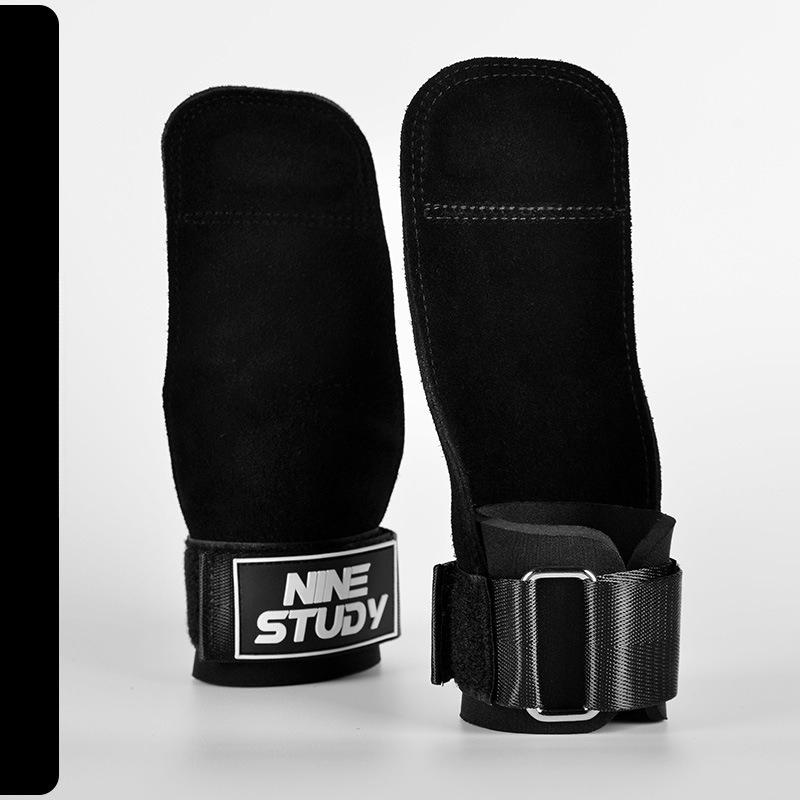Cowhide Booster Bands Hard Pull-up Gloves Pull-up Bar Non-slip Wrist Assist Bands Fitness Wrist Guards Weightlifting Wrist Bands