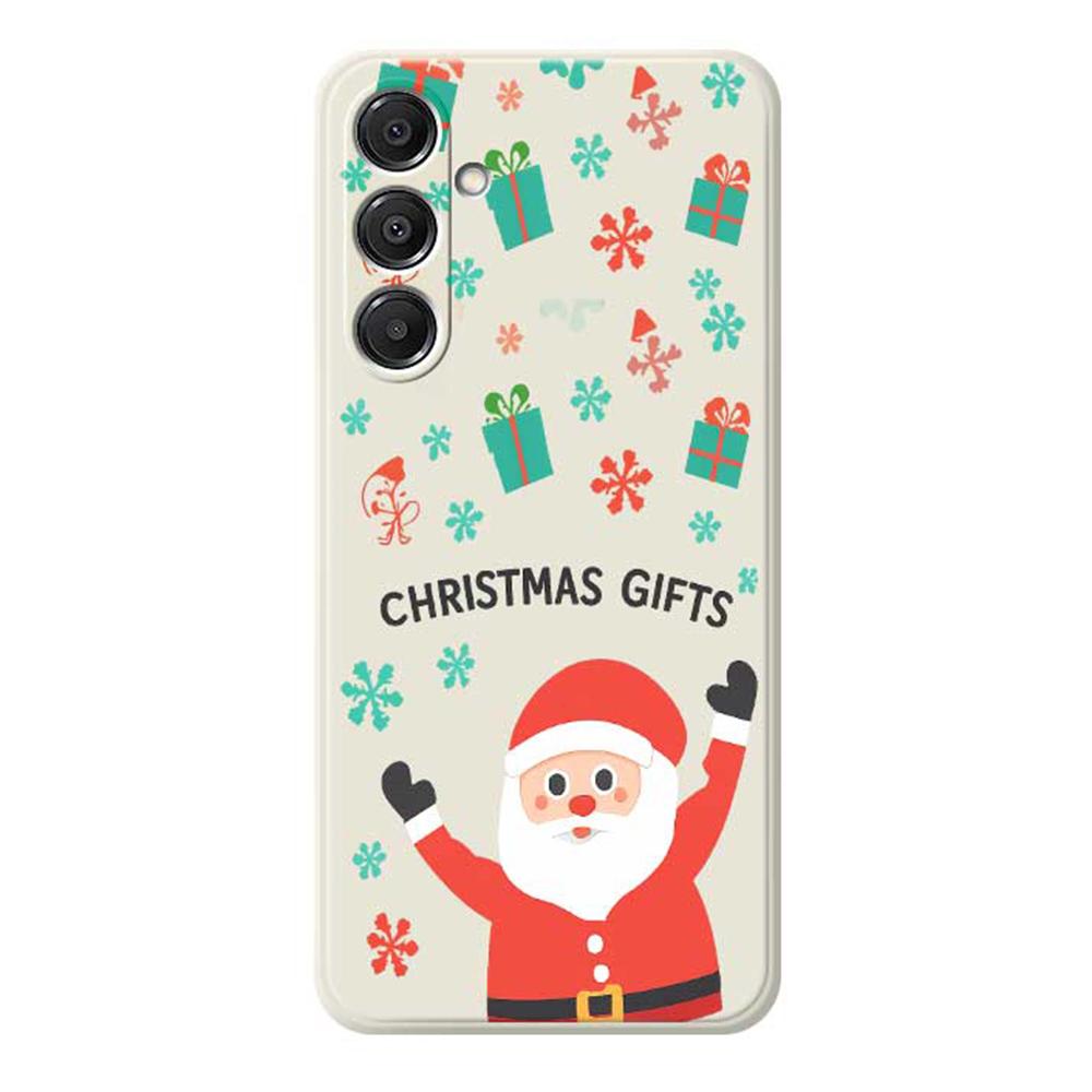 For Samsung Galaxy A16 5G/4G Case Christmas Gifts Pattern Printing Straight Edge TPU Phone Back Cover