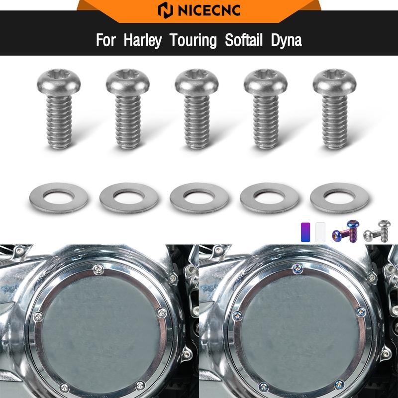Derby Cover Screws Bolts For Harley Street Glide FLHX Road King FLHR Road Glide FLTRX Fat Boy 114 FLFBS Low Rider FXLR Breakout