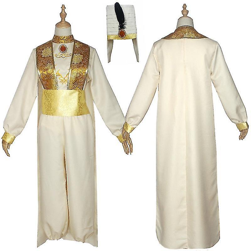 Cosplay Costume Aladdin Lamp Prince Costume Outfit For Adult Man Halloween Carnival Party Movie Cosplay Clothes