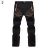 Herren Farbblock Schnelltrocknend Reißverschluss Hose Outdoor Trekking Angeln Lange Hosen