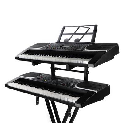 Elektronisches Klavier Tastatur Erweiterungsregal Digitales Klavier Ständer Verstellbar Doppelt Verstrebt Elektrisches Klavier Zweite Ebene Ständer