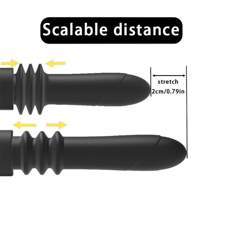 Damski Automatyczny Teleskopowy Masażer Dildo Pistolet