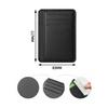 Ultra Thin Pu Leather Credit Card Wallet Minimalist Front Pocket Card Holder for Men Women Multiple Slot Portable Cash Purse