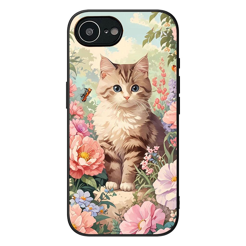 Cartoon Kitten Cat Eyes Lovely Phone Cover for Apple iPhone 16 15 14 Plus 13 12 Mini 17 Pro Max + ProMax 16E Air Case