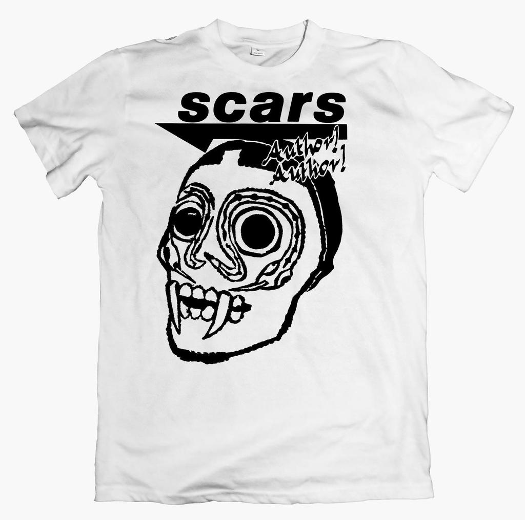 SCARS Band 'Author!' T Shirt, Post Punk Tee 80s Indie Underground Music Vintage Style Graphic