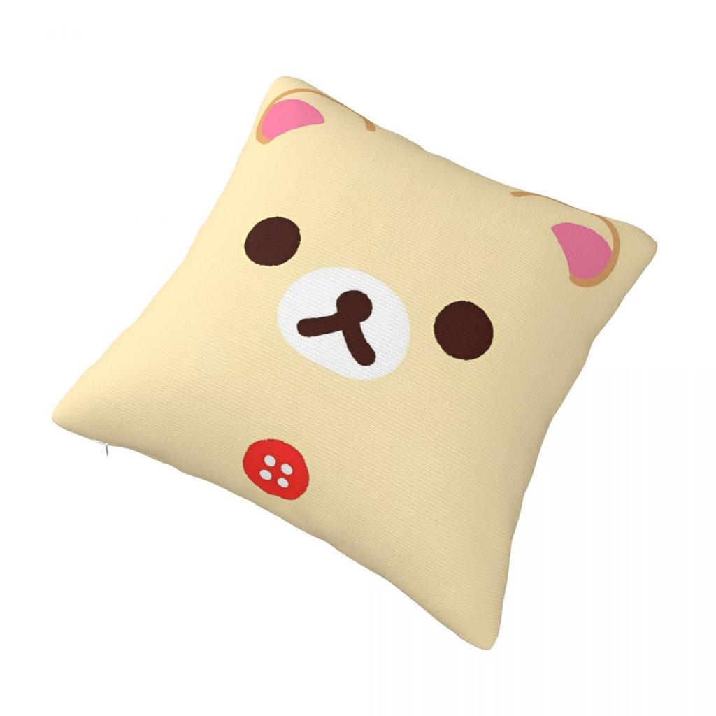 Cartoon Rilakkuma Pillowcases Merch Soft Cushion Cover Decor Pillow Case Cover Home Multi Size