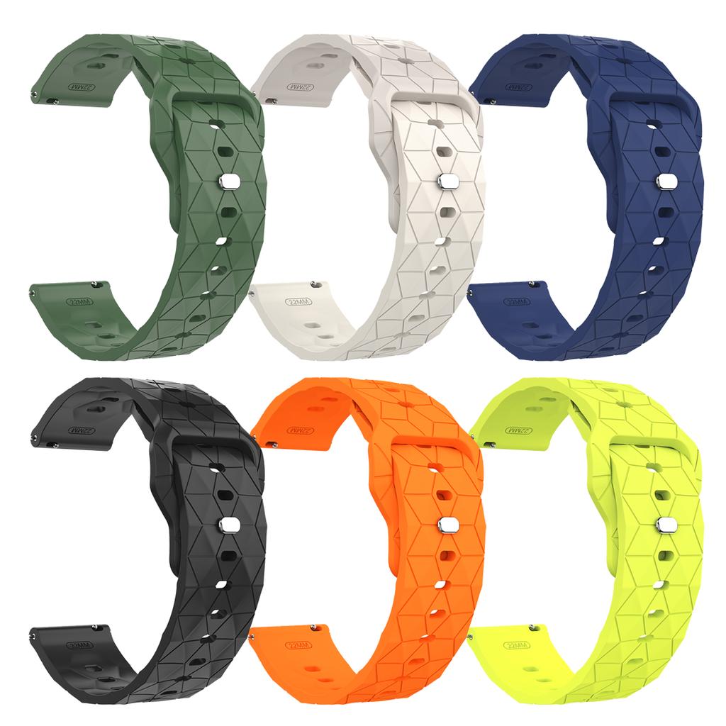 22mm Rubber Strap for Amazfit BALANCE 2 Silicone Bracelet Correa for Amazfit Bip 6/GTR 4 2 3pro/Stratos 3 2 2S Sports Wrist Band