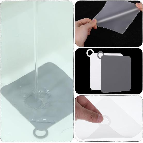 6 PCS Silicone Tub Stopper, Silicone Floor Drain Anti-Odor Mat Floor Drain Cover to Keep Bugs Out Sewer Anti-Odor Mat Deodorizing Drain-Pugs, Sewer