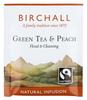 Teebeutel Grüner Tee & Pfirsich - 25 Birchall