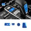 For Porsche Cayenne 2018- Car Sticker Console Gear Shift Knob Electronic Handbrake Buttons Cover Decals Interior Accessories