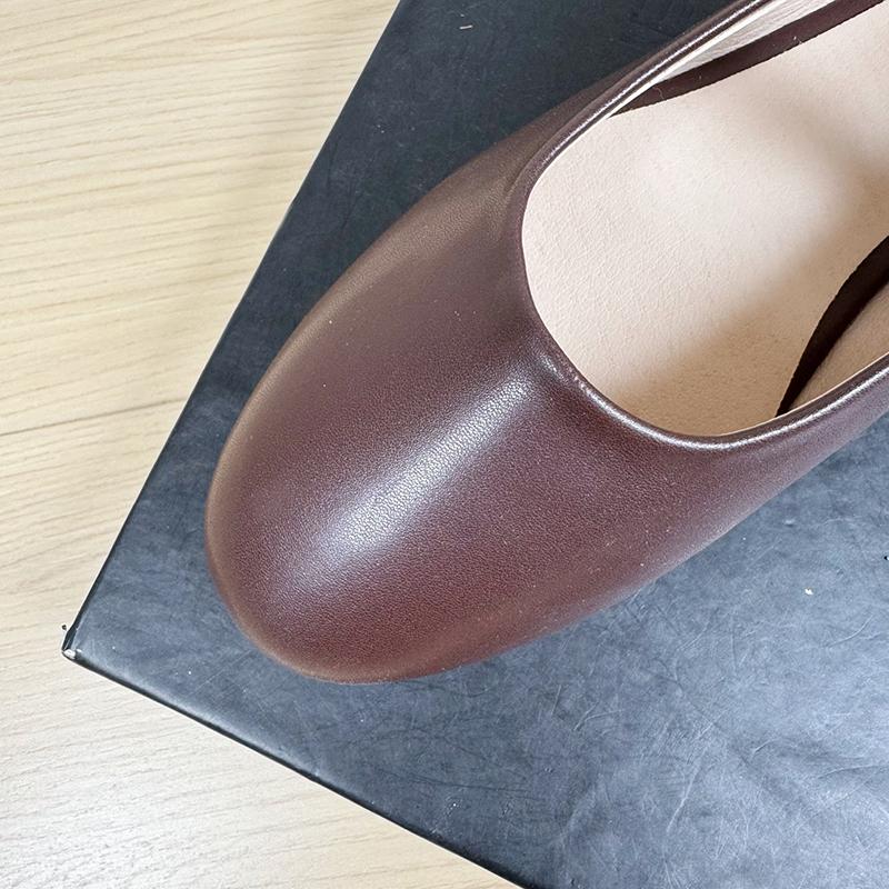 Fashion Flat Shoes for Women 2025 Spring and Autumn Round Toe Brown Mary Jane Shoes Retro Red Plus Size Women's Shoes Loafers Women