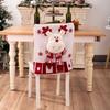 Christmas Themed Elastics Chair Cover Realistic Christmas Designs for Family Gatherings