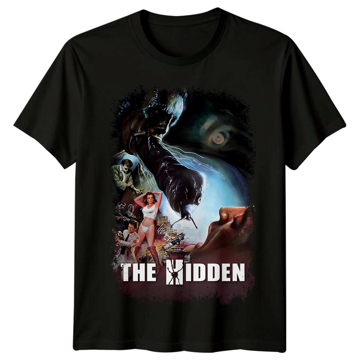 

Скрытый (1987) Футболка из 100% хлопка в стиле киноплаката Мужские футболки Топ Ретро 80-х Футболка Унисекс 4XL