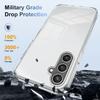 For Samsung Galaxy S24+ Clear Phone Case TPU PC Anti-Slip Drop-Proof Back Cover
