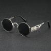 1PC Round Frame Glasses Vintage Punk Sunglasses, Fashion Classic Multi-Purpose Unisex For Daily Casual Decoration Glasses, Suita