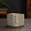 Exquisite chinesische Ru-Ofen-Teetassen, handgefertigte Keramik-Tassen mit Krakelee-Glasur, verwendet für Teeverkostung, Zen-Tee, Meistertasse und Gästetasse