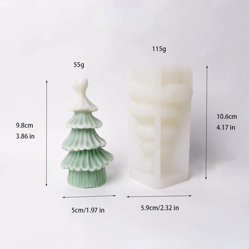 

Сердце Рождественская елка DIY свеча силиконовые формы рельефные растения гипсовая смола инструменты для изготовления фестиваль вечеринка декор мыло ручной работы подарки