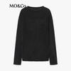 MO&Co. Lightweight Distressed Knit Sweater