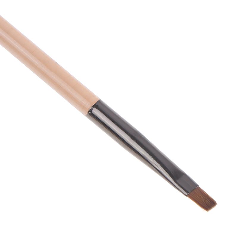 3Pcs Double Ended 7/9/11Mm Liner Painting Brush Nail Art Flat Round Drawing Flowers Diy Petal Pen Tools