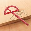 Aluminum Alloy Angle Marking Ruler High-precision 0-180° Angle Protractor Portable Adjustable Woodworking Ruler