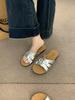 Fashion Shoes Slippers Flat Slides Slipers Women Summer Rubber 2025 Soft Concise  Shoes Women Slippers Summer Pantofle Slides Soft 2025