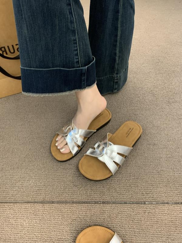 Fashion Shoes Slippers Flat Slides Slipers Women Summer Rubber 2025 Soft Concise  Shoes Women Slippers Summer Pantofle Slides Soft 2025