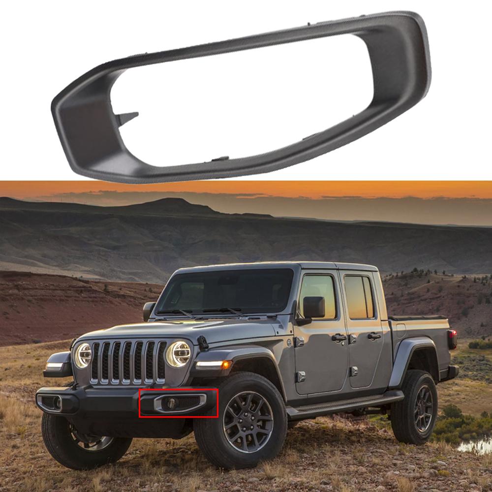 Car Front Fog Light Cover Bezel Left/Right For Jeep Wrangler JL GLADIATOR 2018 6BU59TZZAA 6BU58TZZAA