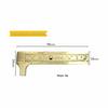 Portable Retro-Style Mini Vernier Caliper: Double-Scale Brass Ruler