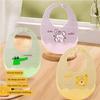 Silicone Baby Bibs Soft Baby Food Napkin Cute Children Food Apron Baby Feeding Stuff