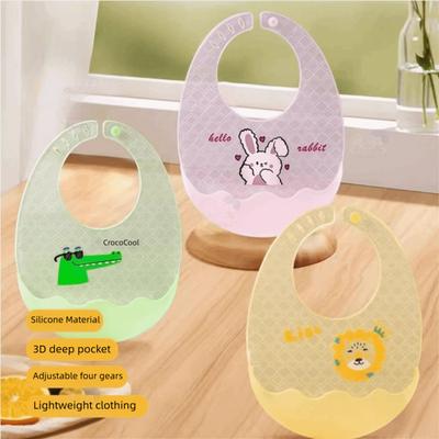 Silicone Baby Stuff Waterproof Children Food Apron Cute Baby Food Napkin Baby Feeding Stuff