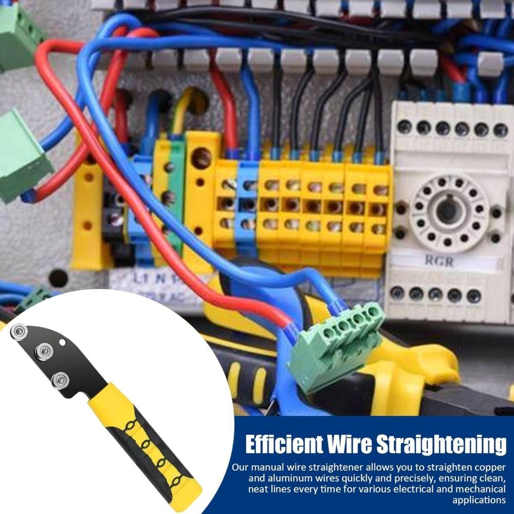 Stainless Steel Wire Straightener Professional Durable Tubing Straightener Tool Electrical Cable Terminal Tool