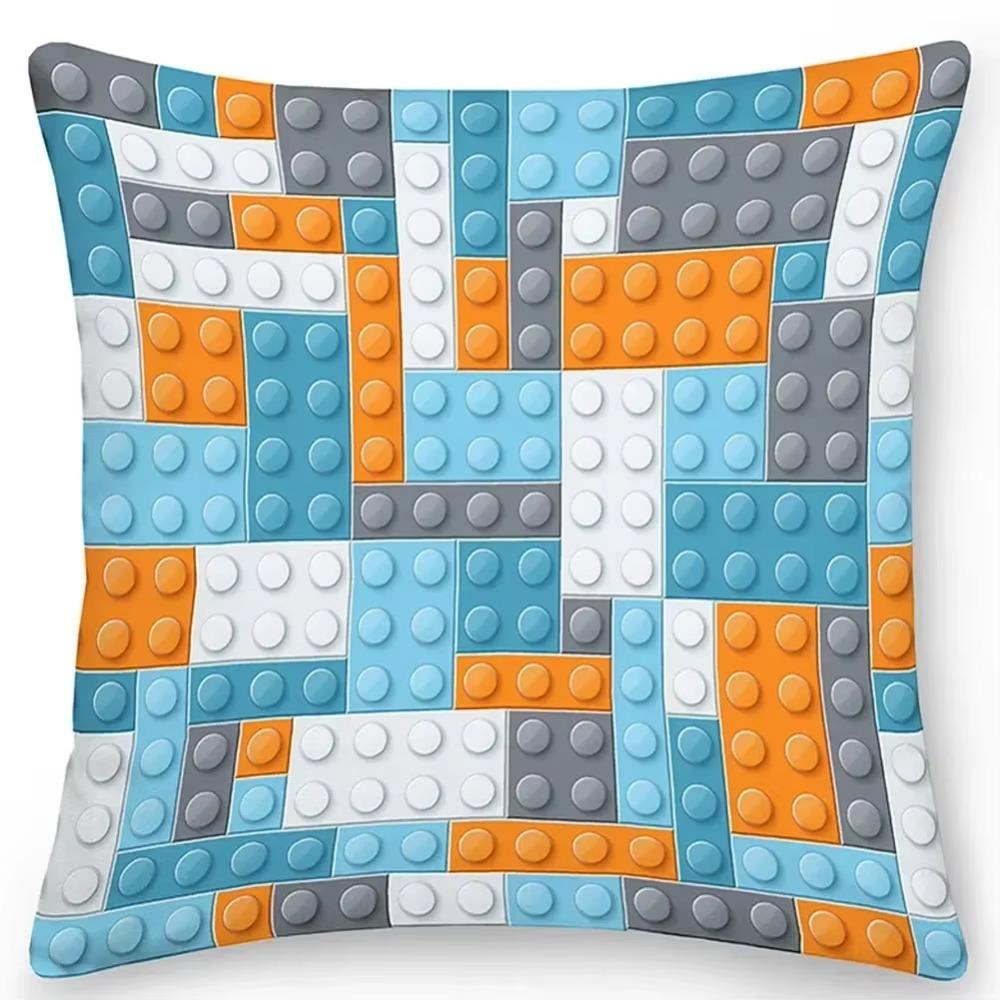 Colorful Square Printed Sofa Cushion Cover Pillowcase Home Decor Party Car Bedding